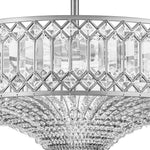Luxury 6 - Light Drum Crystal Semi - Flush Mount Ceiling Light - LightfixturesUAE