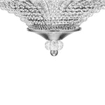 Luxury 6 - Light Drum Crystal Semi - Flush Mount Ceiling Light - LightfixturesUAE