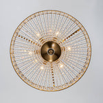 Luxury 6 - Light Drum Crystal Semi - Flush Mount Ceiling Light - LightfixturesUAE