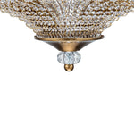 Luxury 6 - Light Drum Crystal Semi - Flush Mount Ceiling Light - LightfixturesUAE