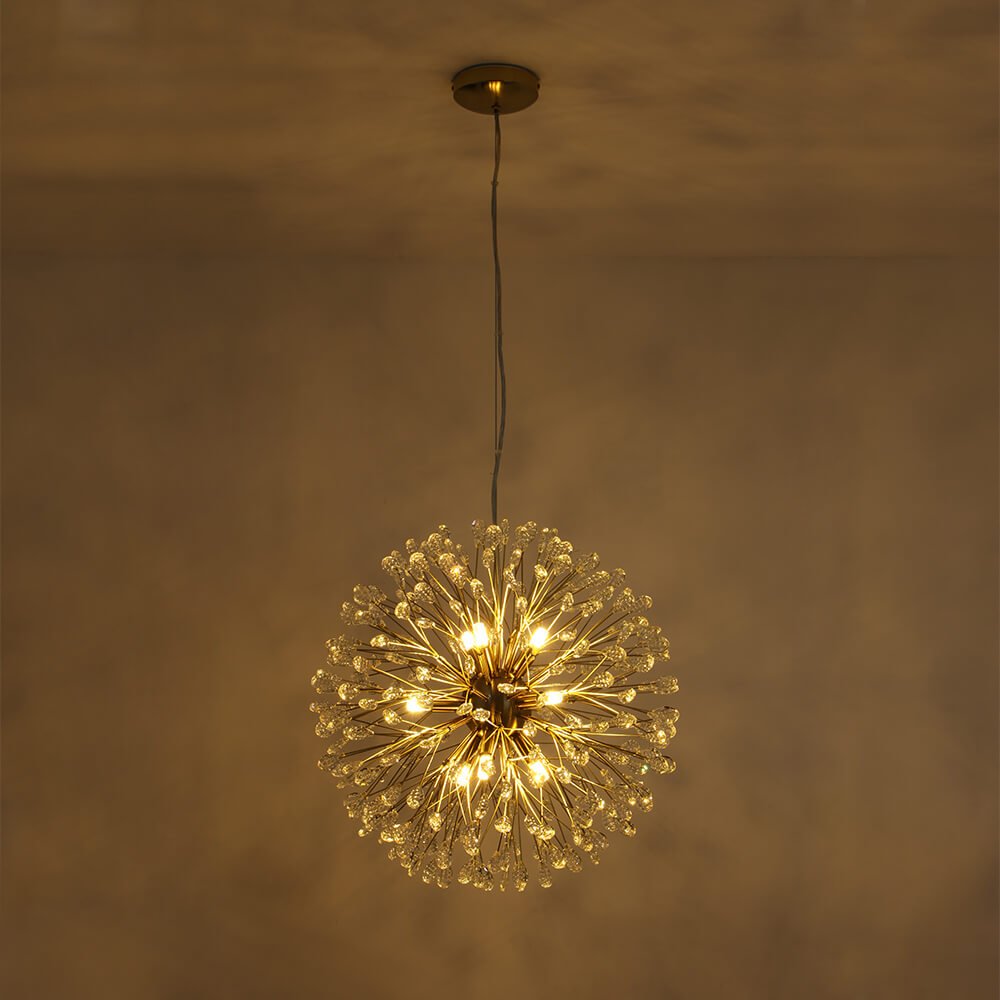Luxury 9 - Lights Bloom Firework Crystal Chandelier - LightfixturesUAE
