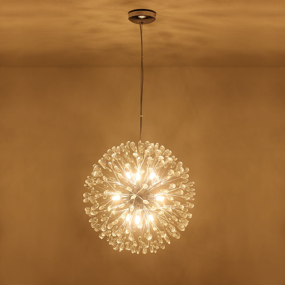 Luxury 9 - Lights Bloom Firework Crystal Chandelier - LightfixturesUAE
