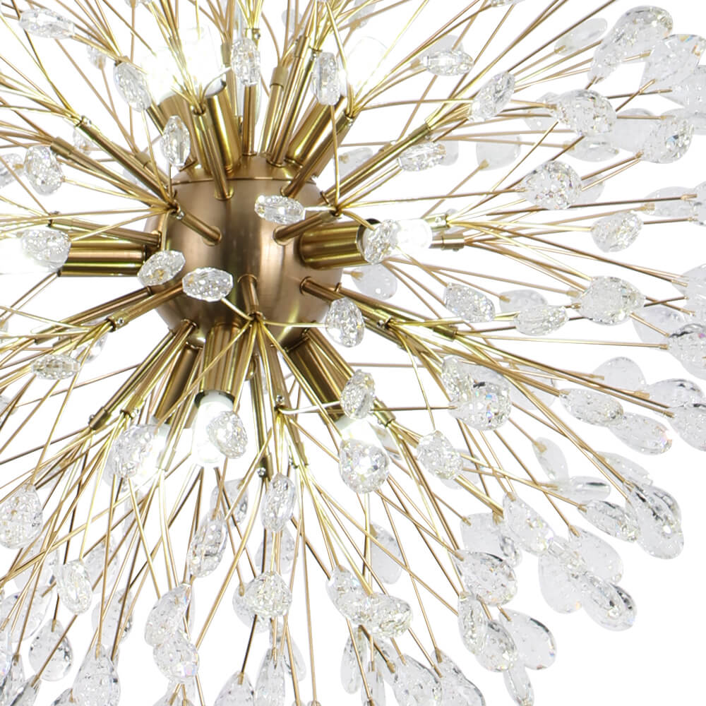 Luxury 9 - Lights Bloom Firework Crystal Chandelier - LightfixturesUAE