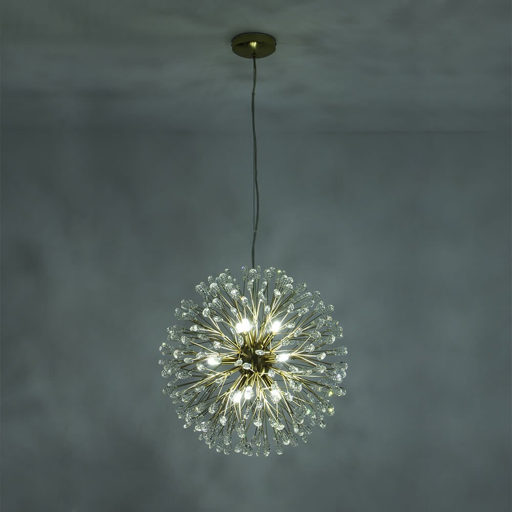 Luxury 9 - Lights Bloom Firework Crystal Chandelier - LightfixturesUAE