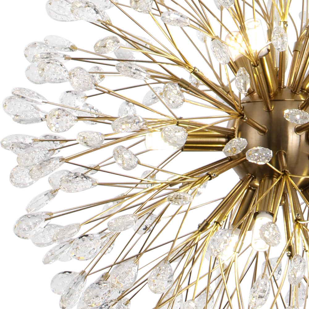 Luxury 9 - Lights Bloom Firework Crystal Chandelier - LightfixturesUAE
