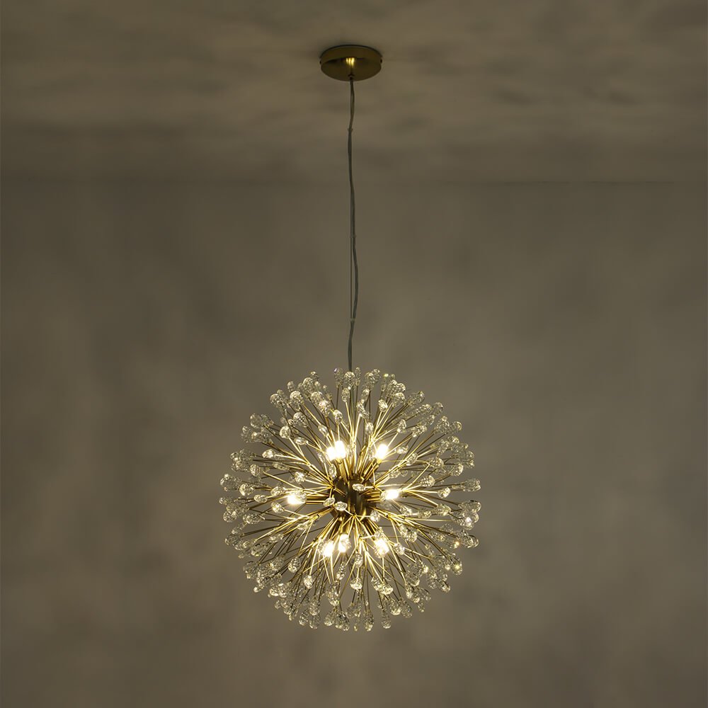 Luxury 9 - Lights Bloom Firework Crystal Chandelier - LightfixturesUAE