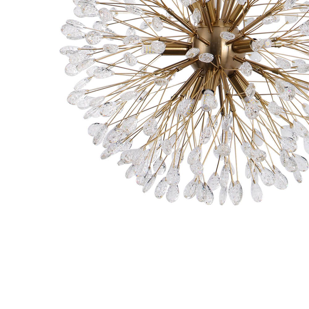 Luxury 9 - Lights Bloom Firework Crystal Chandelier - LightfixturesUAE