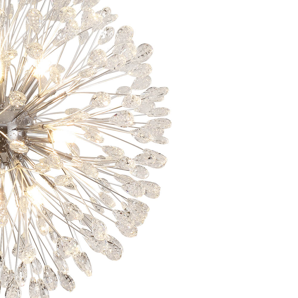Luxury 9 - Lights Bloom Firework Crystal Chandelier - LightfixturesUAE