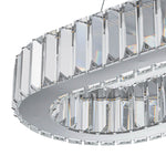 Luxury Oval Crystal LED Linear Kitchen Island Chandelier - LightfixturesUAE