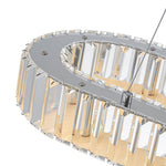 Luxury Oval Crystal LED Linear Kitchen Island Chandelier - LightfixturesUAE