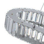 Luxury Oval Crystal LED Linear Kitchen Island Chandelier - LightfixturesUAE