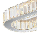 Luxury Oval Crystal LED Linear Kitchen Island Chandelier - LightfixturesUAE