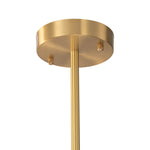 Mid - century 3/4 - Light Oval Glass Sputnik Semi - flush Mount Chandelier - LightfixturesUAE