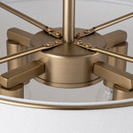 Mid - Century 4 - Light Drum Semi - Flush Mount - LightfixturesUAE