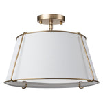 Mid - Century 4 - Light Drum Semi - Flush Mount - LightfixturesUAE