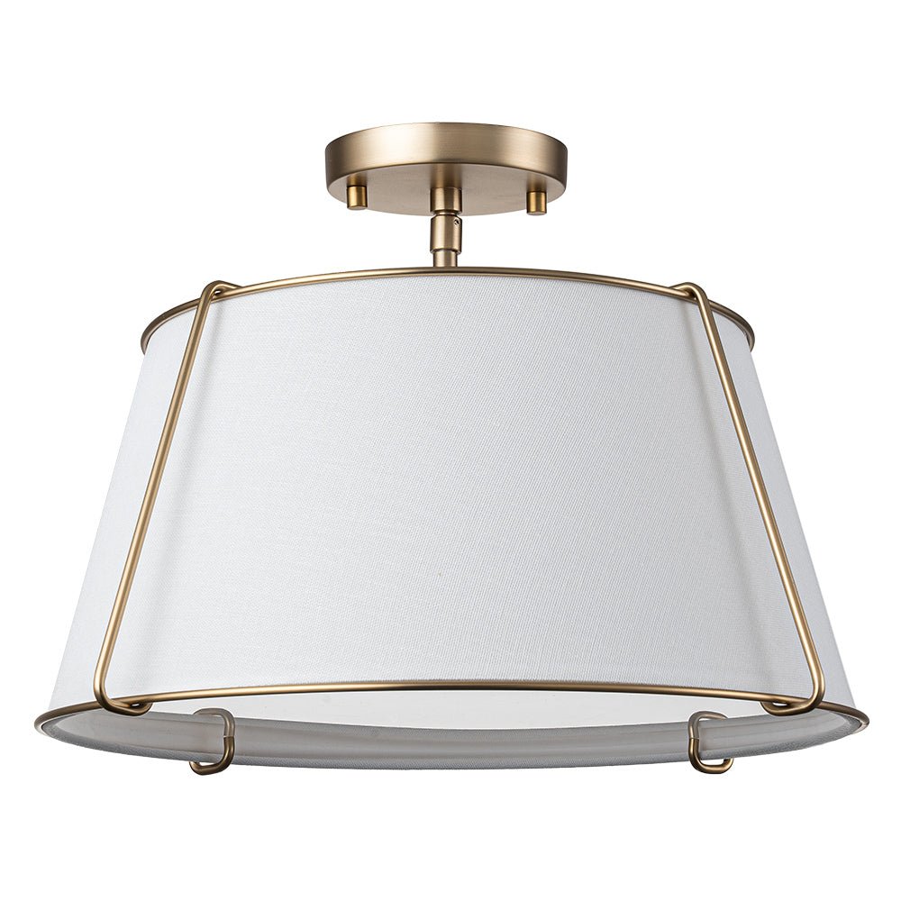 Mid - Century 4 - Light Drum Semi - Flush Mount - LightfixturesUAE