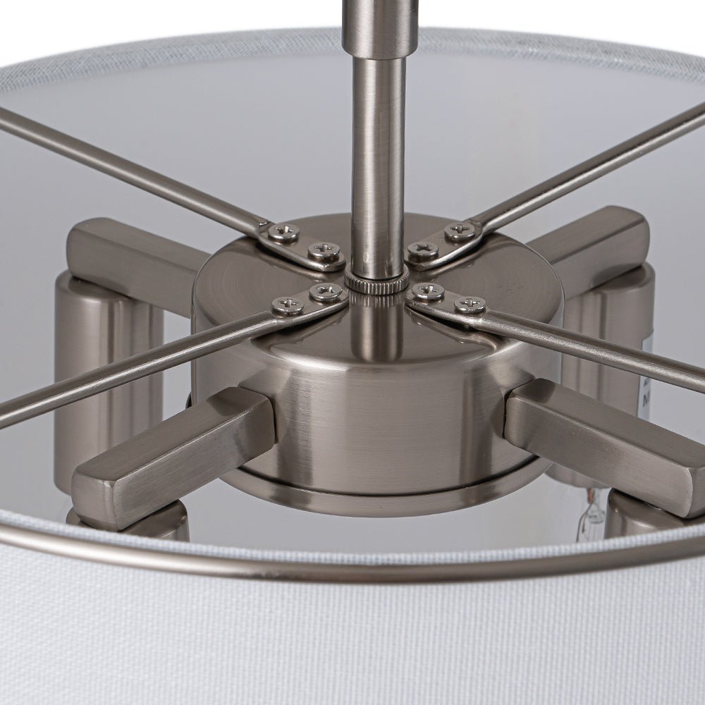 Mid - Century 4 - Light Drum Semi - Flush Mount - LightfixturesUAE