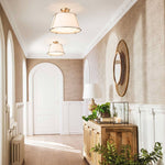 Mid - Century 4 - Light Drum Semi - Flush Mount - LightfixturesUAE