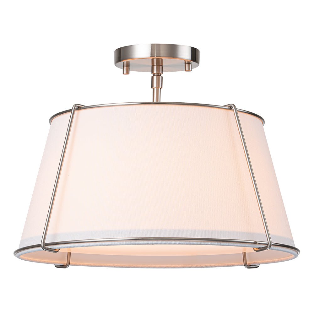 Mid - Century 4 - Light Drum Semi - Flush Mount - LightfixturesUAE