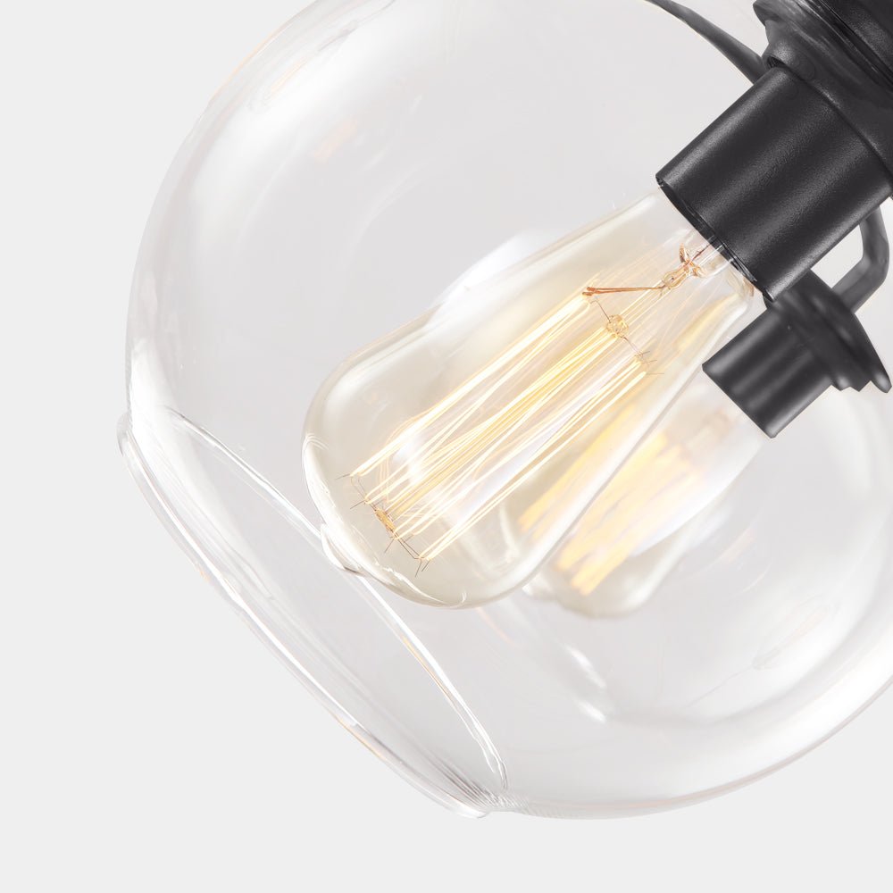Mid - Century 7 - Lights Linear Cluster Globe Pendant Light - LightfixturesUAE
