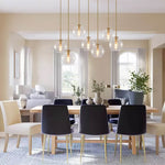 Mid - Century 7 - Lights Linear Cluster Globe Pendant Light - LightfixturesUAE