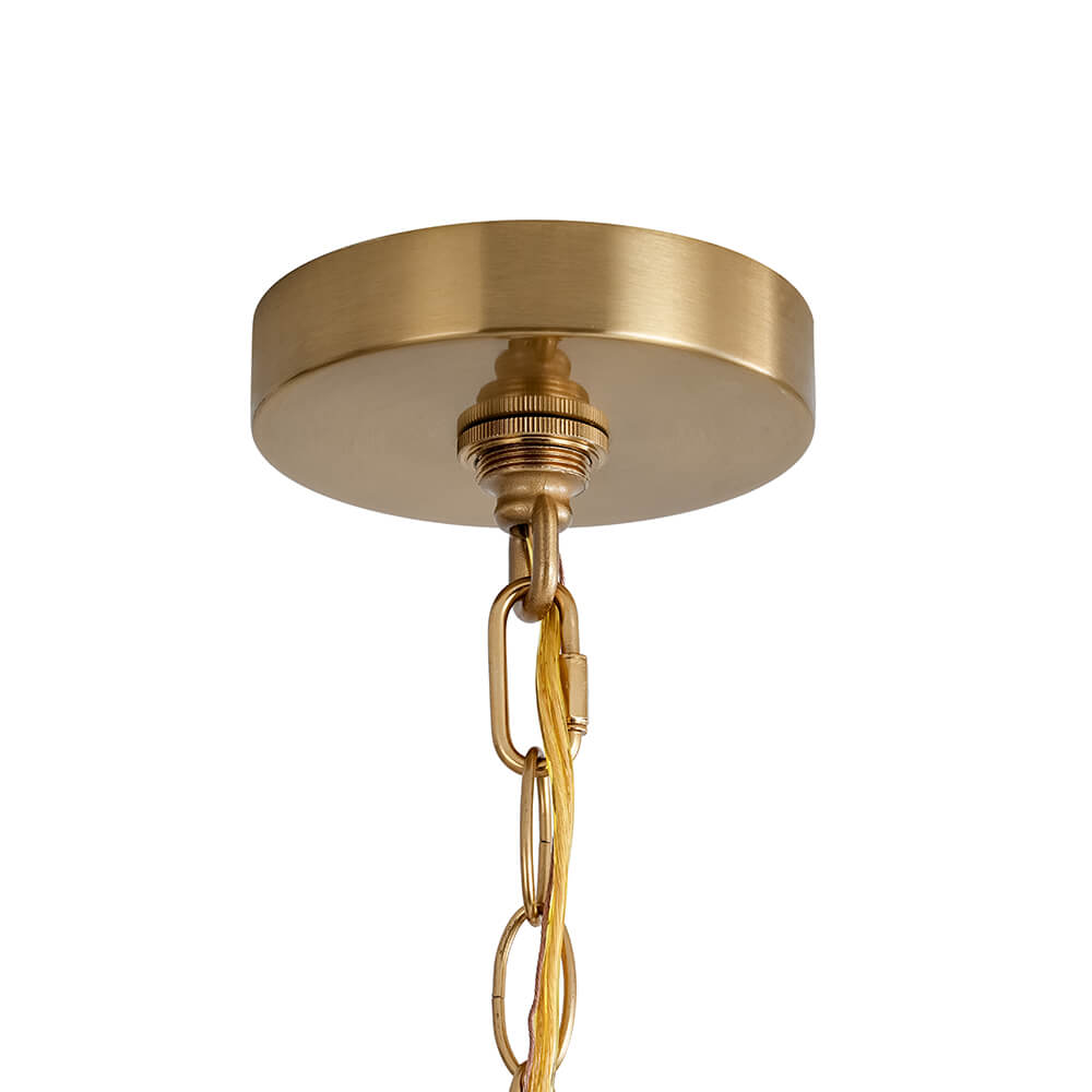 Mid - Century 8 - Light Geometric Candle Chandelier - LightfixturesUAE