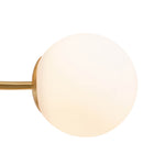Mid - century 8 - Light Glass Globe Sputnik Semi - Flush Mount - LightfixturesUAE