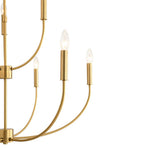 Mid - Century 9 - Light Candle Branch Chandelier - LightfixturesUAE