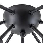Mid - Century 9 - Light Glass Globe Sputnik Semi Flush Mount Ceiling Light - LightfixturesUAE