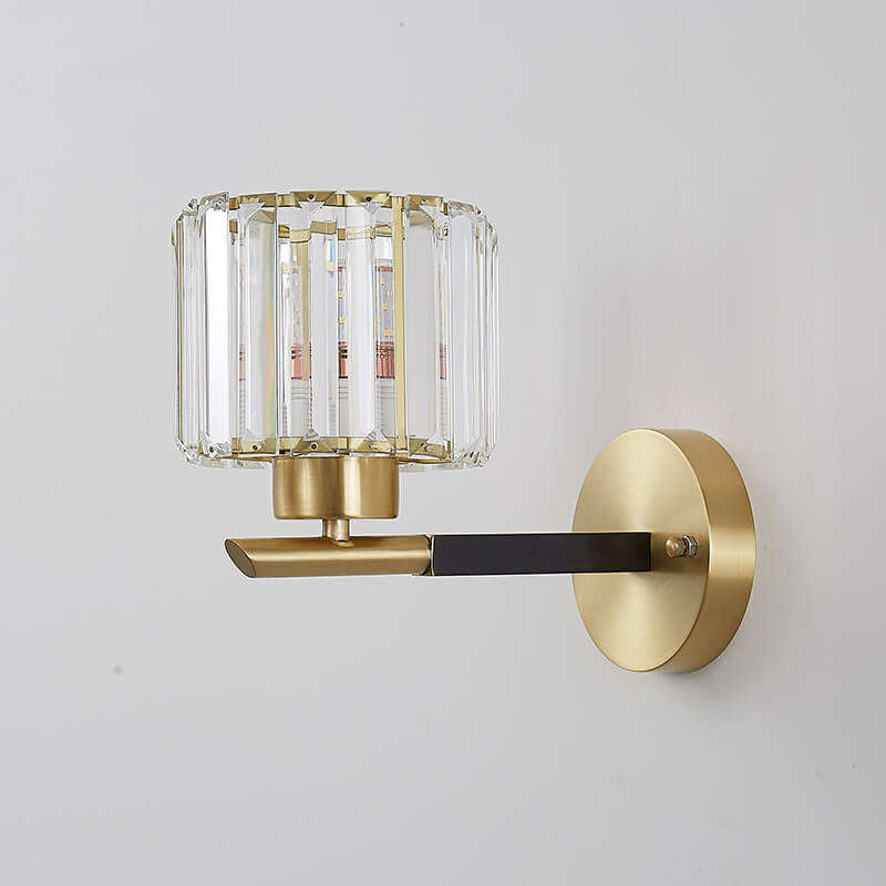 Mid - Century Modern 1 - Light Crystal Wall Sconce - LightfixturesUAE