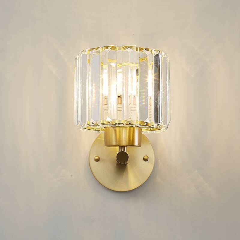 Mid - Century Modern 1 - Light Crystal Wall Sconce - LightfixturesUAE