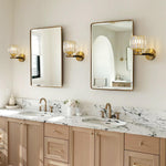 Mid - Century Modern 1 - Light Crystal Wall Sconce - LightfixturesUAE