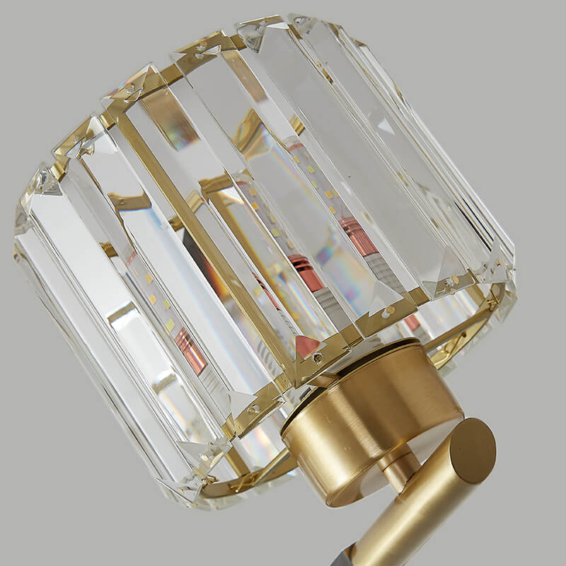 Mid - Century Modern 1 - Light Crystal Wall Sconce - LightfixturesUAE