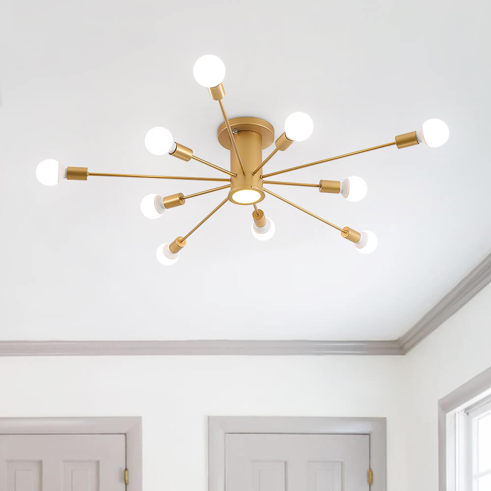 Mid Century Modern 10 - Light Sputnik Ceiling Light - LightfixturesUAE