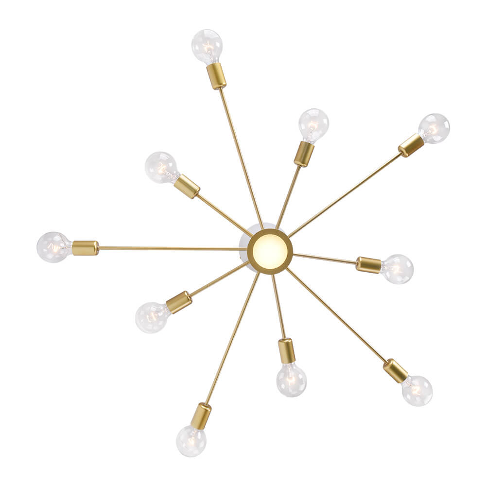 Mid Century Modern 10 - Light Sputnik Ceiling Light - LightfixturesUAE