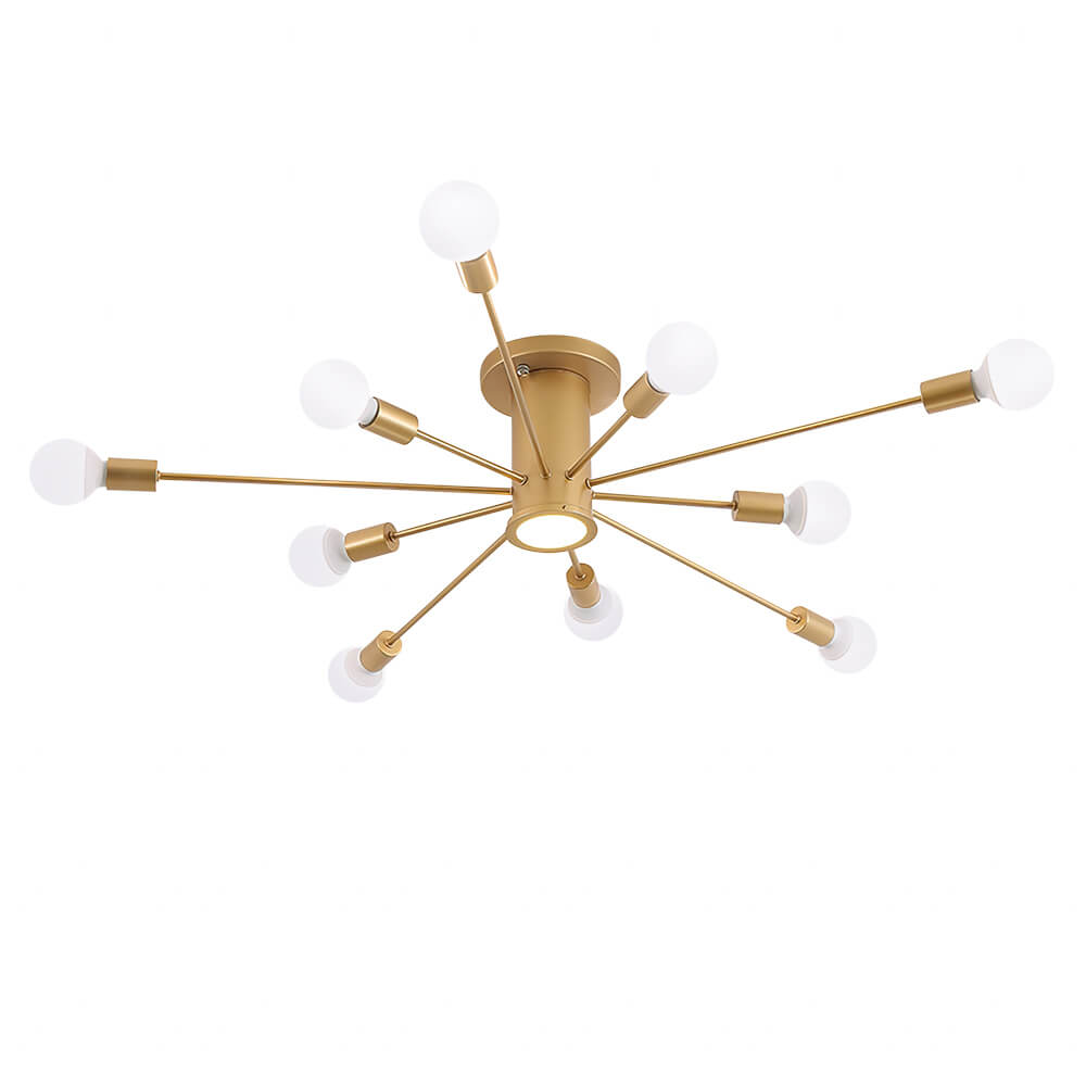 Mid Century Modern 10 - Light Sputnik Ceiling Light - LightfixturesUAE
