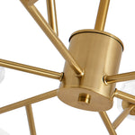 Mid - Century Modern 12 - Light Sputnik Crystal Chandelier - LightfixturesUAE