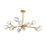 Mid - Century Modern 12 - Light Sputnik Crystal Chandelier - LightfixturesUAE