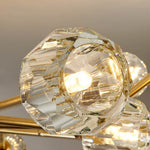 Mid - Century Modern 12 - Light Sputnik Crystal Chandelier - LightfixturesUAE
