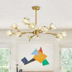 Mid - Century Modern 12 - Light Sputnik Crystal Chandelier - LightfixturesUAE