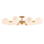 Mid - century Modern 15 - Light Sputnik Branching Glass Globe Semi Flush Mount - LightfixturesUAE