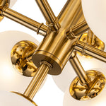 Mid Century Modern 19 - Light Cluster Glass Globe Chandelier - LightfixturesUAE