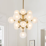 Mid Century Modern 19 - Light Cluster Glass Globe Chandelier - LightfixturesUAE