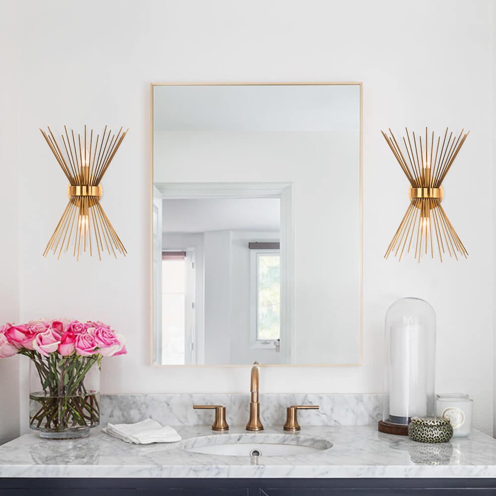 Mid Century Modern 2 - Light Sunburst Wall Sconce - LightfixturesUAE