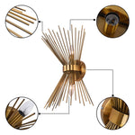 Mid Century Modern 2 - Light Sunburst Wall Sconce - LightfixturesUAE