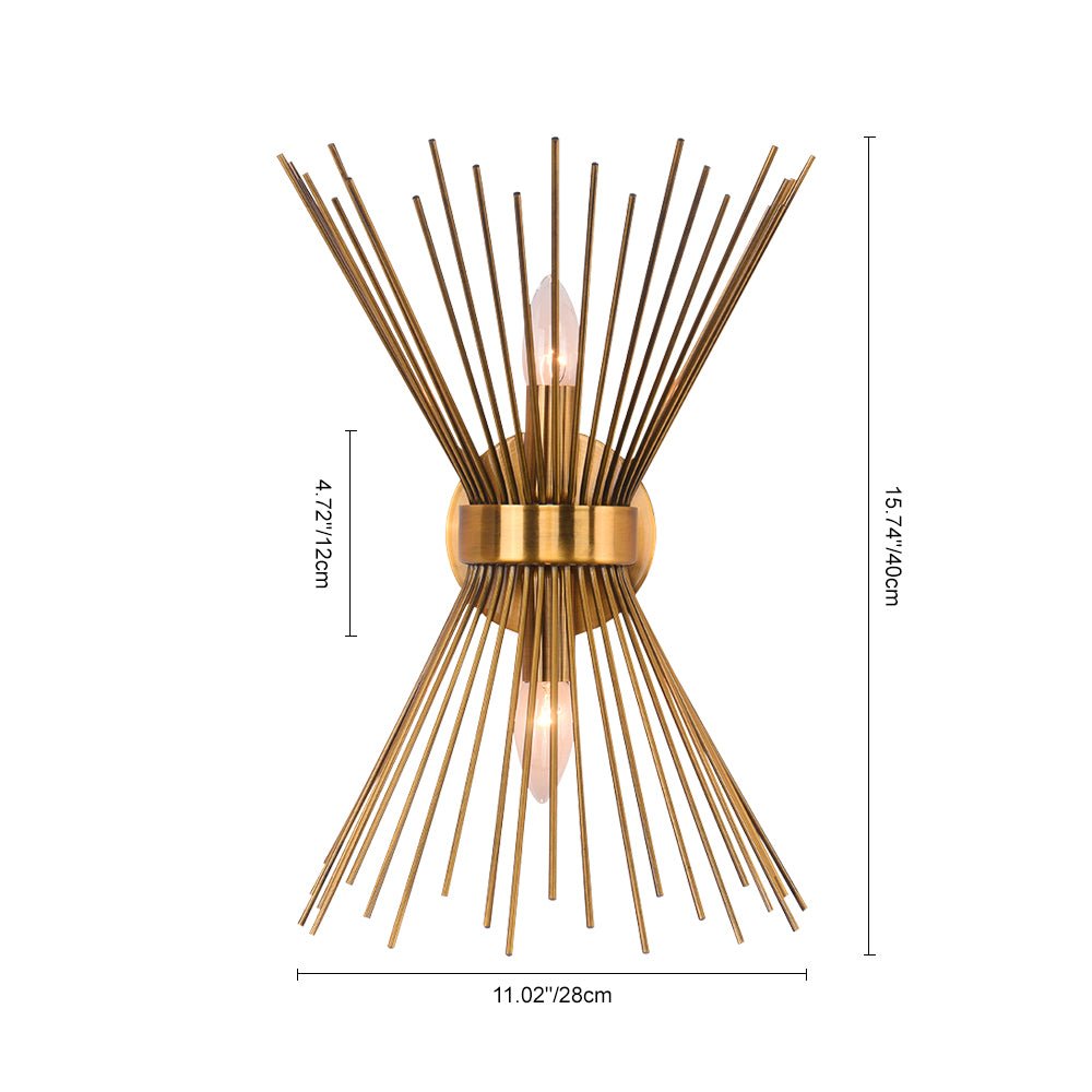 Mid Century Modern 2 - Light Sunburst Wall Sconce - LightfixturesUAE