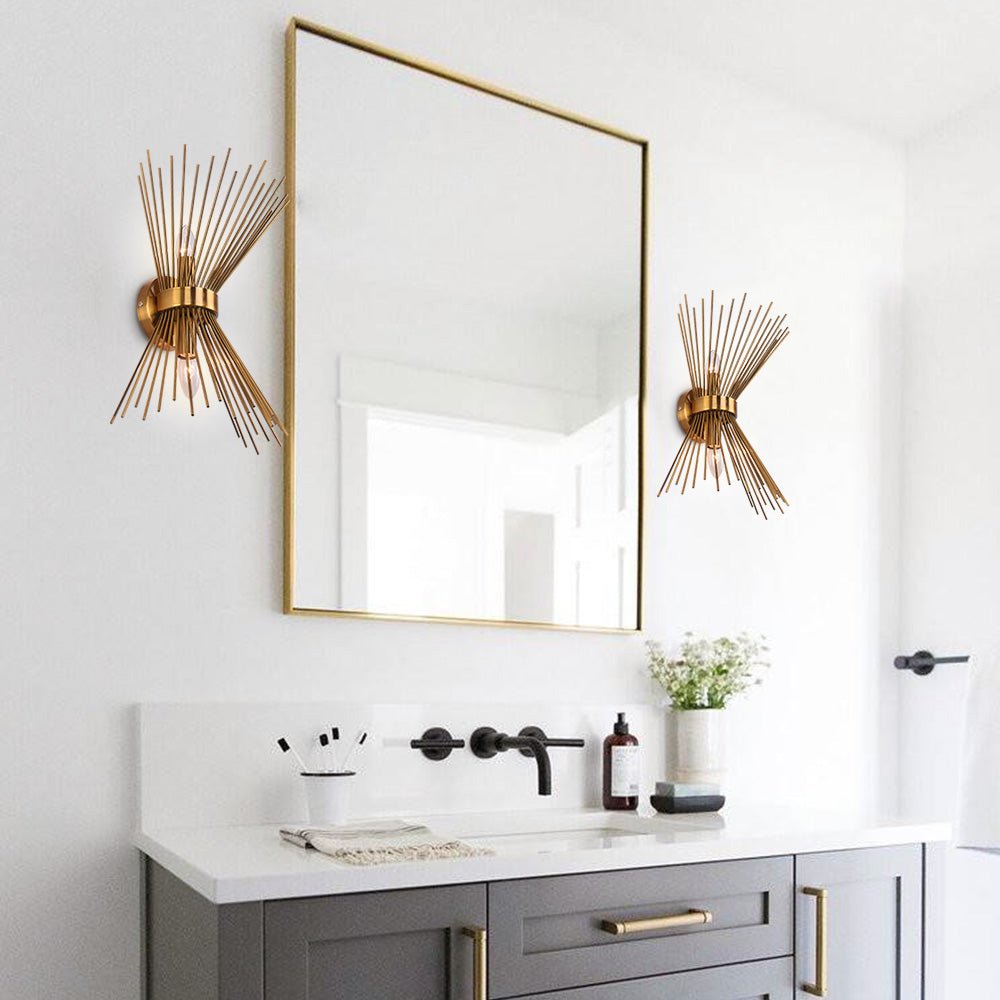 Mid Century Modern 2 - Light Sunburst Wall Sconce - LightfixturesUAE