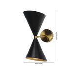 Mid Century Modern 2 Light Up and Down Wall Sconce - LightfixturesUAE