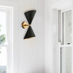 Mid Century Modern 2 Light Up and Down Wall Sconce - LightfixturesUAE