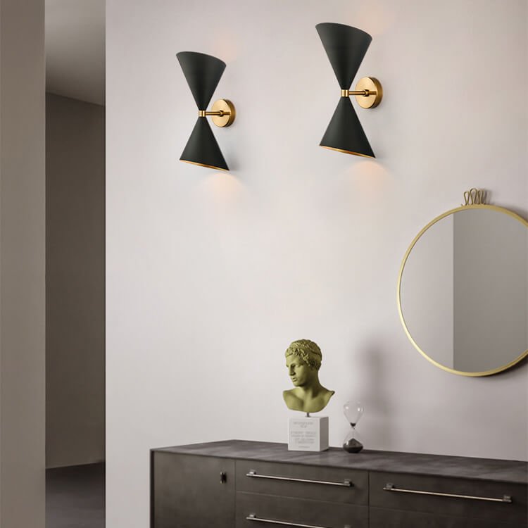 Mid Century Modern 2 Light Up and Down Wall Sconce - LightfixturesUAE